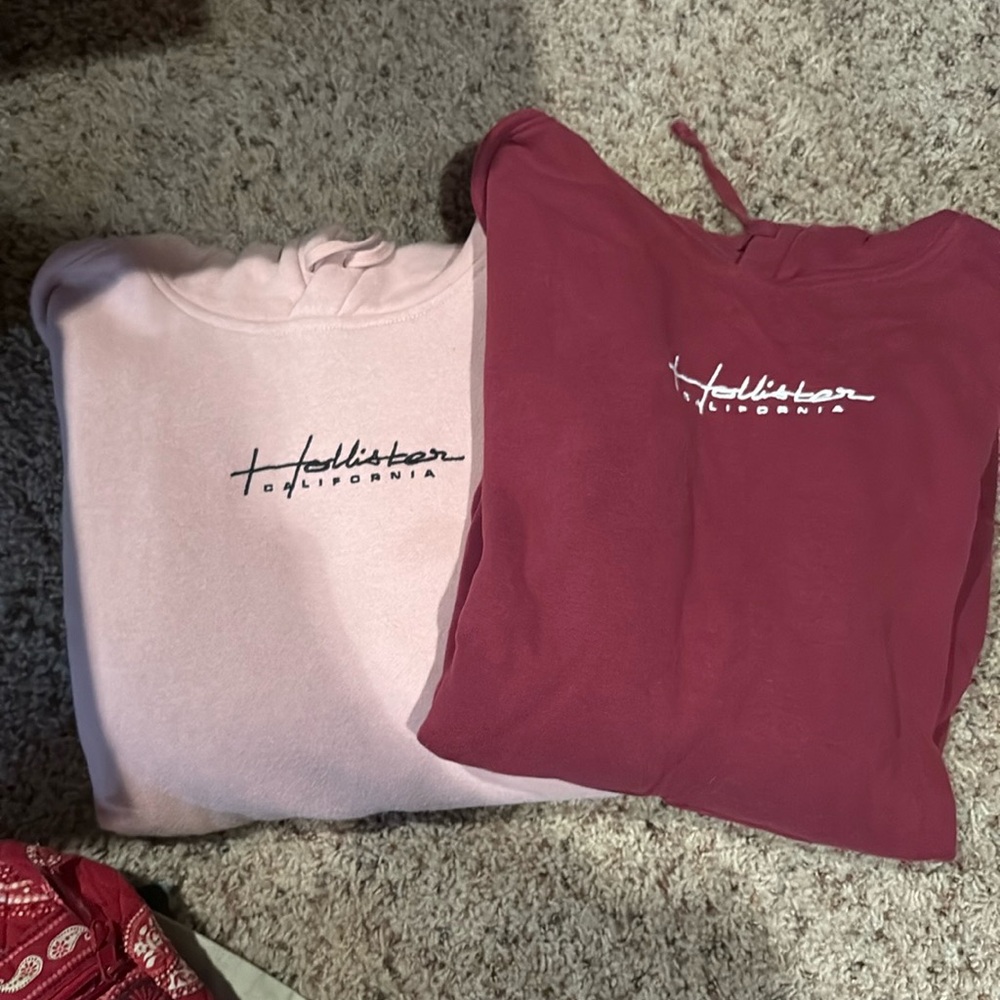 Hollister 2 Pk Men’s Large logo Hoodies